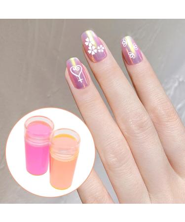 Buy Minkissy 2 Sets Clear Silicone Jelly Nail Art Stampers - Perfect for Manicure & Transfer Designs - Buy Online on GoSupps.com