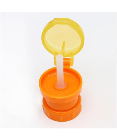 Bottle Cap Spout Adapter with Straw Protects Kids Mouth No Spill Silicone Water Bottle Cap for Kids & Adults Multicolor - Buy Online on GoSupps.com