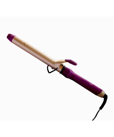 Goddess XL Curling Iron - 9.5" Barrel 1.25" Ceramic Triple-Plated Dual Voltage Multiple Heat Settings for All Hair Types Longest Lasting Beachy Waves Perfect for Travel