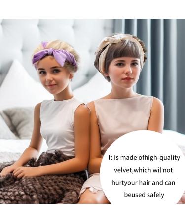 Velour Cotton Heatless Curling Rod Headband - 61 Extra Long Pink Hair Roller for Sleeping Curls - Buy Online on GoSupps.com