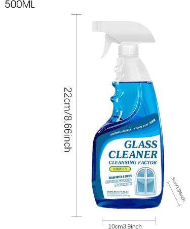 Glass Descaling Cleaner - Powerful Bathroom Glass Descaling Solution for Window | Household Glass Stain Remover for Shower Room Bathroom Living Room Cabinet Thaely - Buy Online on GoSupps.com