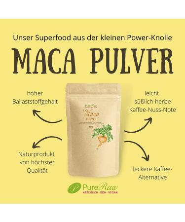 Organic Maca Powder Mix - Yellow Black Red & Purple | 100% Pure Raw Vegan Superfood for Smoothies | Pureeraw 1kg - Buy Online on GoSupps.com