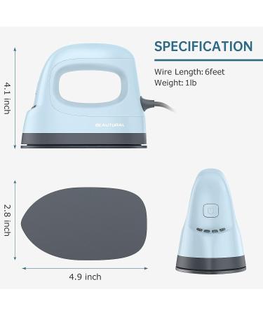 BEAUTURAL Mini Heat Press Machine for T-Shirts, Shoes, Hats, Bags - 4 Heat Settings, Ceramic Coated Plate - Buy Online on GoSupps.com