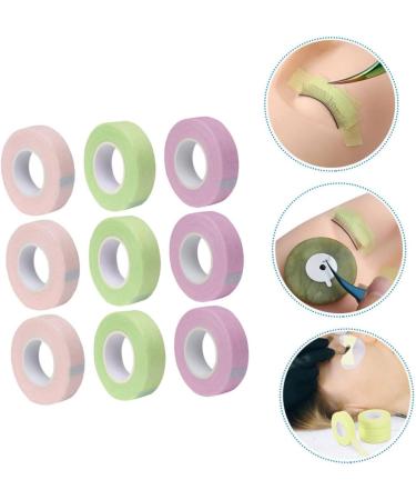 Housoutil 9 Rolls Lash Tape Adhesive Lash Tape Pink Tape Under Eye Tapes Under Eye Patch Makeup Tape Lash Tools Eye Skin Tape Eyelash Blindfold Non-woven Fabric - Buy Online on GoSupps.com