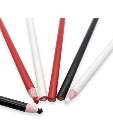 Yoliko Sewing Mark Pencil 6PCS - White/Black/Red - Invisible Erasable Fabric Pencils - For Leather Cut Marks - Student Drawing Tailor Marks - Buy Online on GoSupps.com