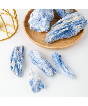 Room Decoration Natural Quartz Cyanite Stripe Crystal Raw Stone Gemtsone Irregular Blue Kyanite Rough Stone Specimen (Size : 300-350g) - Buy Online on GoSupps.com