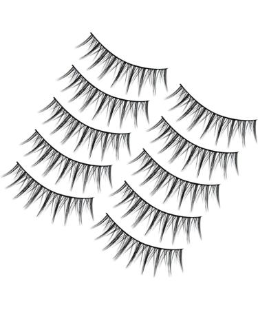 MAGICLULU 20 Pairs Fake Eyelashes Reusable Black Eyelashes Natural Lashes False Eyelashes Lashes Natural Look Short Fake Lashes Natural Soft Light Fake Lash Mango Fiber Set Slim - Buy Online on GoSupps.com