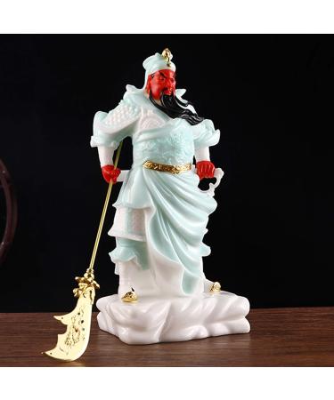 Buddha Statue/Buddha Figurines Artificial Jade Buddha Statue Exquisite Chinese Guan Gong Statue Decoration Guan Yu Buddha Statue Home Living Room Shop Gift 15 Inch Buddha Statue Decoration - Buy Online on GoSupps.com