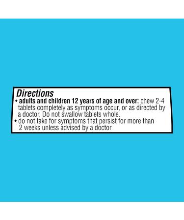 Equate Sugar-Free Antacid Extra Strength Chewable Tablets Orange Cream 750 mg 90 Count (Pack of 3) Total 270 Count - Buy Online on GoSupps.com