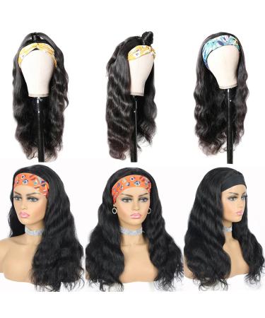 Headband Wigs for Black Women - 22 Body Wave Human Hair Wig | 150% Density Brazilian Virgin Hair | Glueless & Easy Wear - Buy Online on GoSupps.com