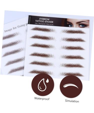Beatifufu Brow Stickers Eyes 4pcs s Waterproof Makeup Eyebrow Makeup Grooming Eyebrow Transfer Stickers Make up 6d - Buy Online on GoSupps.com