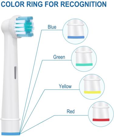 Electric Toothbrush Replacement Heads Compatible with Oral B - Precision Clean Refills for Gentle & Effective Cleaning by DeBizz (4 Pack - Buy Online on GoSupps.com