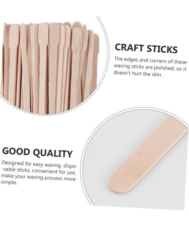 Minkissy 400PCS Disposable Beauty Bar Sticks for Wax Body Hair Removal - Fleece Spatula & Natural Birch Wax Strips - Buy Online on GoSupps.com