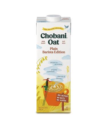 Chobani Oat Milk Barista Edition 32 Fl Oz (Pack of 3) - Vegan Friendly, Gluten-Free Dairy-Free Creamer - Buy Online on GoSupps.com