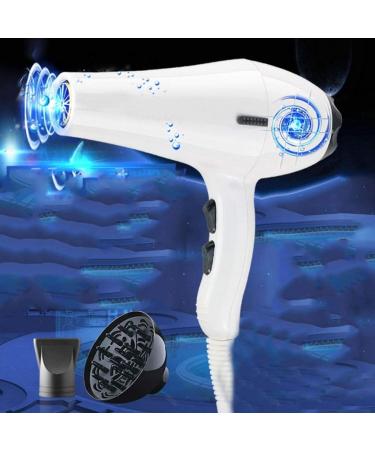 2000W Hair Dryer Salon Negative Ionic Hair Blow Dryer Dc Motor Light Weight Low Noise Hair Dryers White - Buy Online on GoSupps.com