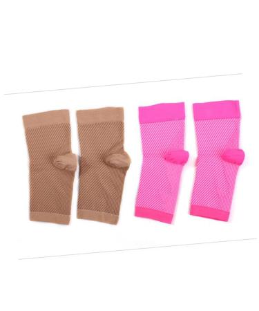 FRCOLOR Ankle Support Socks - 2 Pairs Compression & Plantar Socks for Sports | International Shipping - Buy Online on GoSupps.com