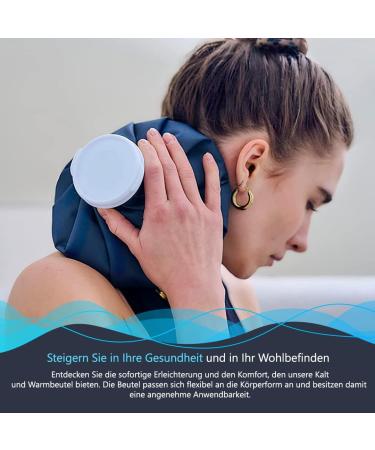 IEA Medical Ice Cream Bag - 28 cm Reusable Heat & Cold Treatment | Cooling Pads Bags & Pillows | Hot Water Bottle - Blue - Buy Online on GoSupps.com