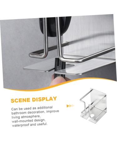 Fomiyes Stainless Steel Razor Hanger - Electric Shaver Wall Holder & Toothpaste Organizer - Durable Metal Rack for Bathroom Storage - Buy Online on GoSupps.com