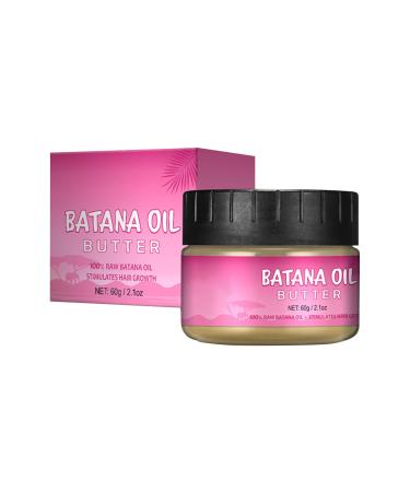 Batana Oil Pure 100% Batana Oil for Hair Growth Veganic Natural Hair Growth Oil Repair Damaged Hair Effective Against Regional Alopecia Promote Hair Regrowth 60g 2.1Oz