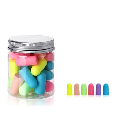 Sleep Foam Earplugs Sound Insulation Earplugs Special For Sleep And Sleep Slow Ear Rebound Sound Insulation And Mute Learning Noise Prevention And Noise Reduction Earplugs At Night (24 Mixed Colo