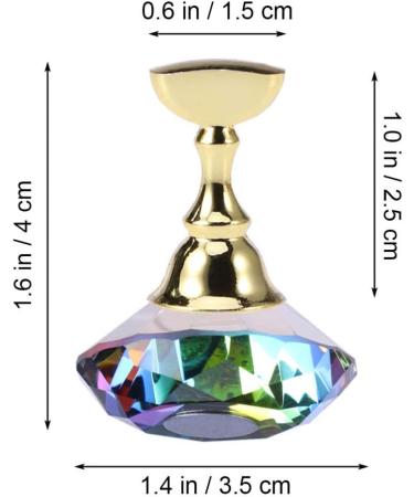 Minkissy Nail Tool Nail Practice Holder Nail Polish Color Display Nail Display Stand Nail Polish Holder Stand Nail Polish Base Salon Manicure Stand Fake Nail Holder Training Rack Colorful - Buy Online on GoSupps.com