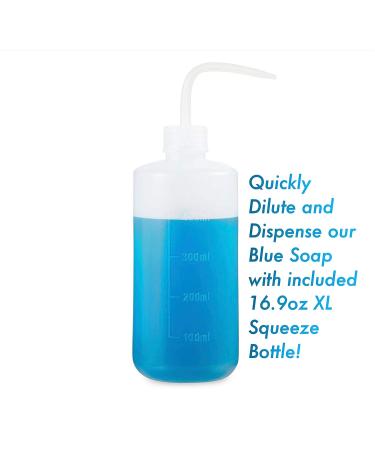 RetroDeco Ultra Concentrated 16.9oz Blue Soap Tincture | Makes 1.3 Gallons | XL Squeeze Bottle | Skin & Piercings | USP Certified - Buy Online on GoSupps.com