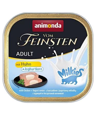 animonda Vom Feinsten Adult cat food wet food for adult cats with chicken + yoghurt core 32 x 100 g
