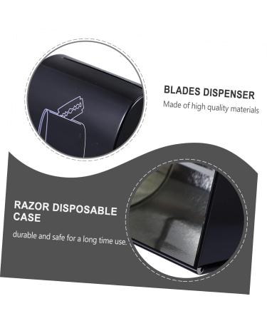 PopetPop 12 STK Razor Blade Storage Box - Safe Disposal Container for Razors Travel Case Black - 3 Pack (6.5x4.5x6cm) - Buy Online on GoSupps.com