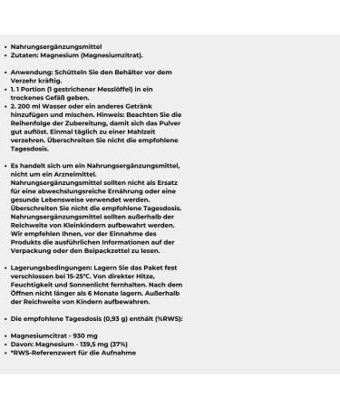 ForMeds POWDER Magnesium 930mg per serving of which 140 mg is pure magnesium memory concentration 60 servings - Buy Online on GoSupps.com