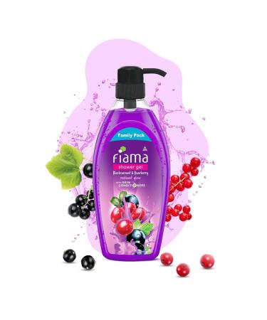 RUVYAA Fi.ama Body Wash Shower Gel Blackcurrant & Bearberry 900ml Family Pack Body Wash for Women & Men with Skin Conditioners for Radiant Glow Suitable for All Skin Types - Buy Online on GoSupps.com