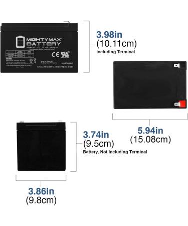 Mighty Max 12V 12AH Replacement Battery for Feber Ferrari California - High-Performance International Shipping Available - Buy Online on GoSupps.com