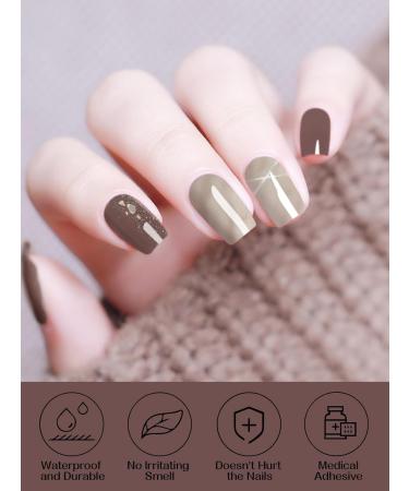 EBANKU 20 PCS Gel Nail Strips Nail Gel Polish Strips Full Wraps Adhesive Gel Nail Stickers with Nail File and Stick(UV/LED Lamp Required) (6) - Buy Online on GoSupps.com