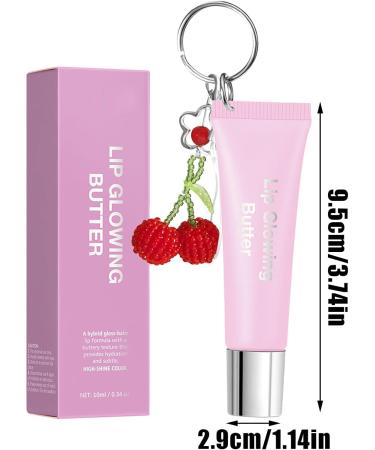  Generisch Lip Butter | Tinted Beauty Lip Balm with Moisturizing Care and Keychain 10ml Lip Butter for Women For Daily Use Travel Office Commutes - Buy Online on GoSupps.com