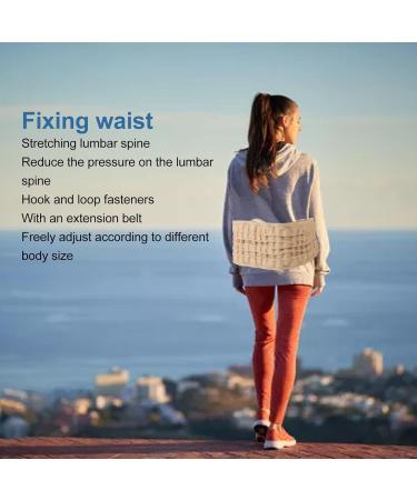 Shop Lumbar Traction Belt Inflatable - Lower Back Support Brace with Hand Pump | Khaki - International Shipping Available - Buy Online on GoSupps.com