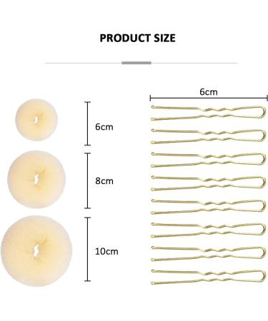 Hair Donut Bun Maker Set 6 Pcs Donut Bun Shaper with 20 Hair Pins Hair Bun Maker Shaper Chignon Doughnut for Girls Kids Women White - Buy Online on GoSupps.com