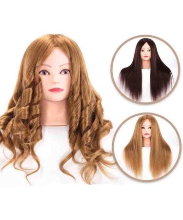 ZHJING Fashion Hair Training Head - Perfect for Braids Haircuts & Curls | Salon-Quality Dummy Head for Stylists - Buy Online on GoSupps.com