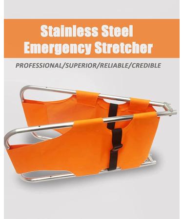 Multifunction Foldable Stretcher Stainless Steel Simple Cloth Stretcher Patient First Aid Stretcher Flat Transport Stretcher for Ambulance - Buy Online on GoSupps.com