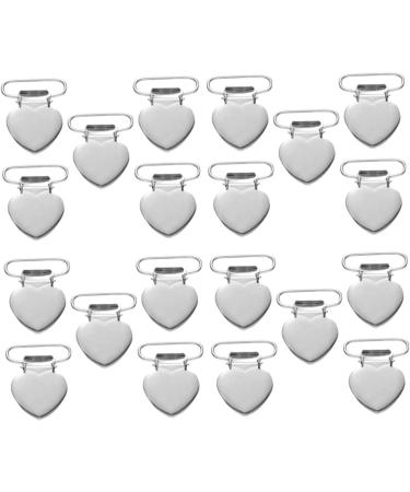 60 pcs Supplies Fashion Silver Metal T Fasteners Buckle Cloth Bed Shaped Buckles Women Clamp Silver 3.5*2.5cm - Buy Online on GoSupps.com