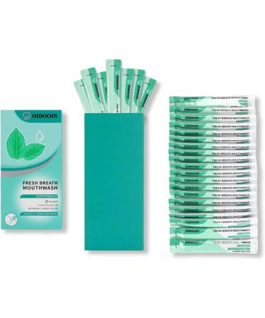 Oidooin Mouthwash Packets - Single Mouthwash Strips for Fresh Breath - Airline Approved Travel Mouthwash Packets - 20 Count Pack for Hotels, Dating, and After Meals - Buy Online on GoSupps.com