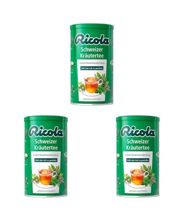 Ricola Swiss herbal tea 200g dose of Swiss instant herbal tea with 13 mountain herbs preparation as an iced tea or warm tea 1 x 200g (pack with 3) 200 g (3 Series)