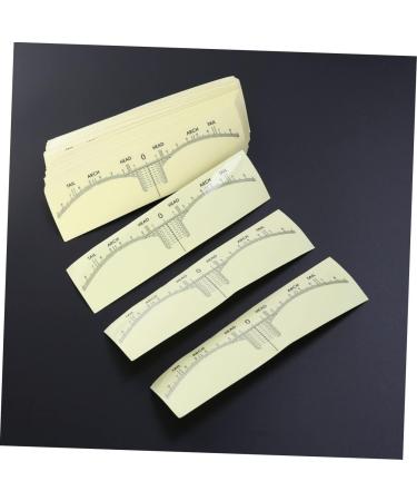 Hemoton 200 Pcs Eyebrow Shaping Stencils Microblading Measuring Tools Eyebrow Ruler Sticker Disposable - Buy Online on GoSupps.com