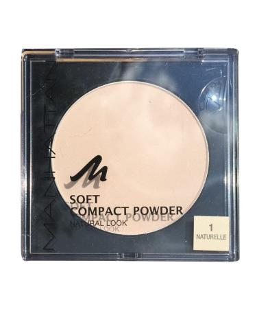 Manhattan Soft Compact Powder bright compact powder with powder quaste for a matt even complexion color naturallle 1 1 x 9g 1 naturallle 9 g (1 Pack) - Buy Online on GoSupps.com