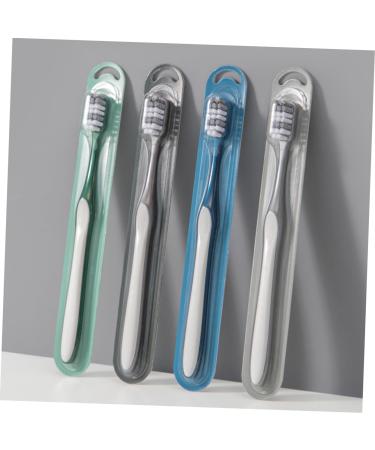 Beaupretty 4-Piece Men's Toothbrush Set - Large Head Manual Travel Toothbrushes for Effective Cleaning - Buy Online on GoSupps.com