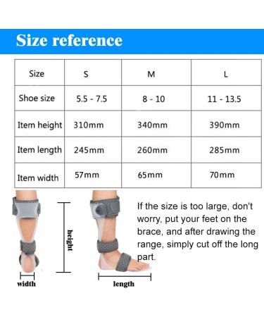 AFO Foot Drop Brace | Medical Ankle Foot Orthosis Support for Postural Correction (Left/M) - Buy Online on GoSupps.com