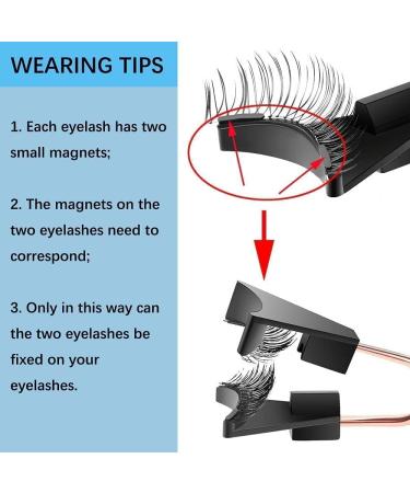 CTFIVING Magnetic Eyelashes Applicator Clip Without Glue Curler Applicator Magnetic eyelashes Kit Women's Fashion Makeup Tool - Buy Online on GoSupps.com