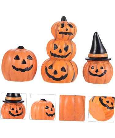 KONTONTY 3pcs Halloween Pumpkin Decoration Mini Pumpkin Decoration Desktop Decor Mini Tombstones Halloween Decorations Clearance Halloween Birthday Decor Ornament Home Decor Miniature Model - Buy Online on GoSupps.com
