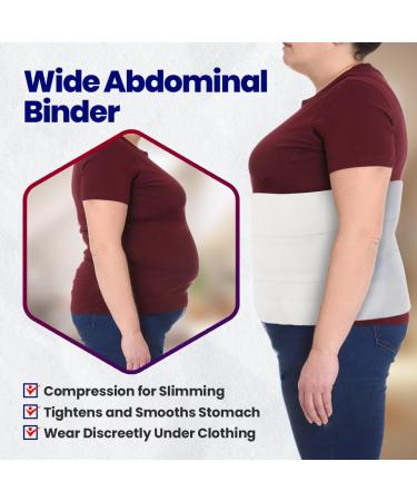 Armstrong Amerika 4XL Wide Abdominal Binder | Postpartum Tummy Tuck Belt for Plus Size | Bariatric Stomach Compression for Hernia & Surgery Support - Buy Online on GoSupps.com