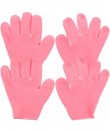 2 Pairs Moisturizing Gloves Dry Hand Gloves Hand Repair Gloves Emulsion Hand Moisturizer Gloves Lotion Gloves Hand Moisturizing Glove Sleep Gloves for Dry Hand Silicone Gloves