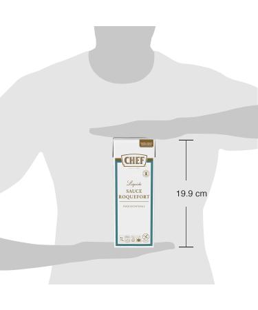 CHEF Sauce Roquefort Liquide - Pr te- -l'Emploi - Sauce Cr meuse et Onctueuse - 13 3% de Roquefort - Gain de Temps - Aide Culinaire Fonds Fumet - Brique de 1L - Buy Online on GoSupps.com
