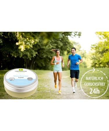  GREENDOOR GREENDOOR 2 x 50 ml vegan crystal cream deodorant no sweating smell no bleaching zinc and alcohol free no animal testing dermatologically tested - Buy Online on GoSupps.com